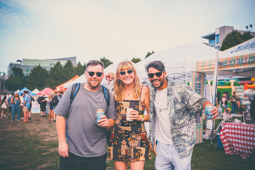 Attendees at the Vancouver Summer Camp Ribfest enjoying beers and cocktails